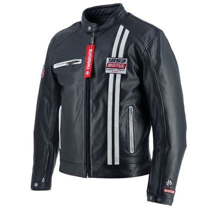 Blouson Helstons BOXER MOTUL CUIR - Noir