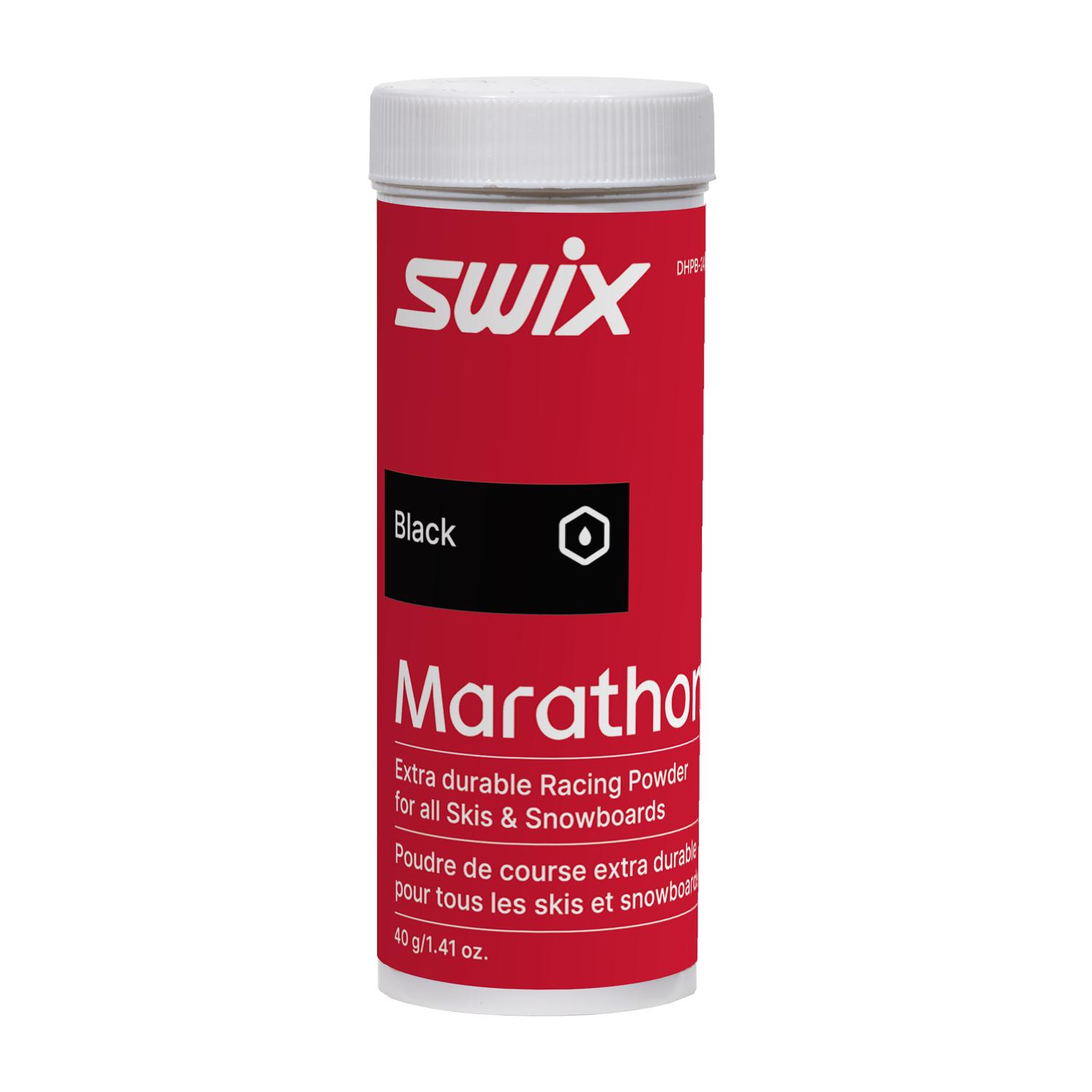 Swix Marathon Powder Black 40g Nytt og forbedret svart maratonpulver for skitten snø