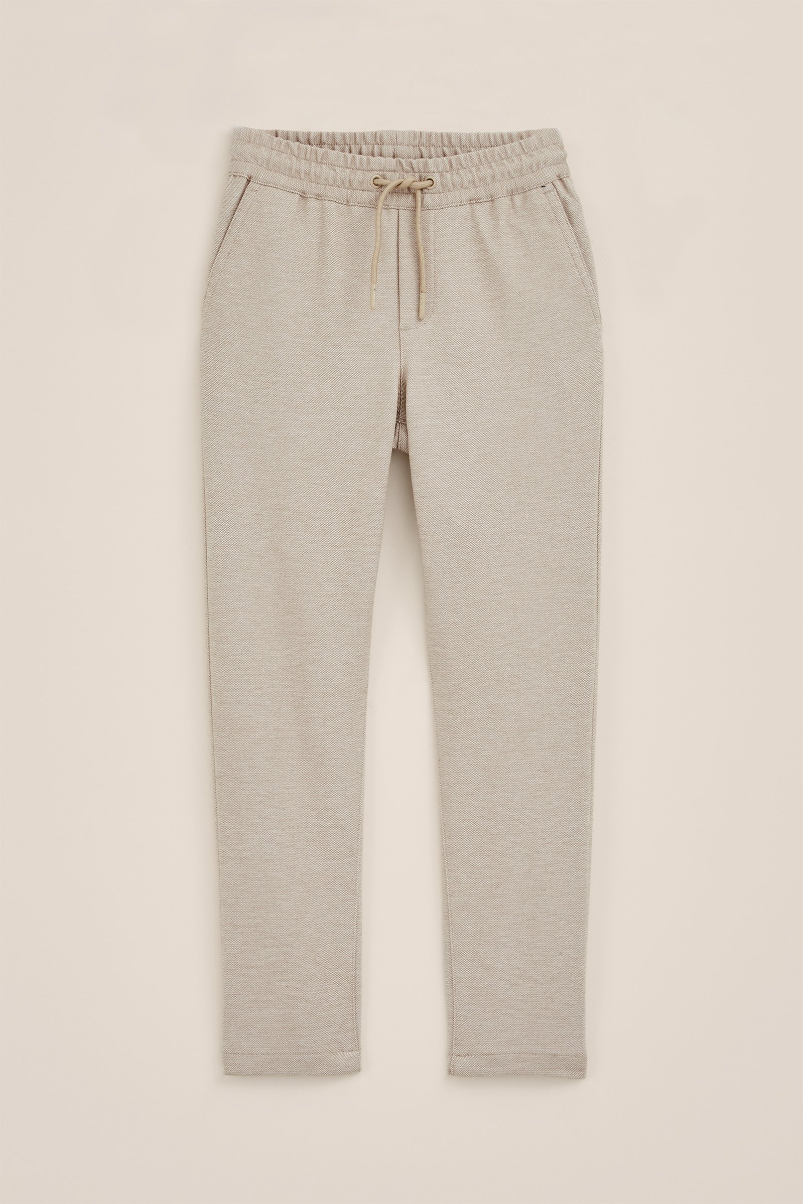 Jongens regular fit gemêleerde pantalon WE Fashion Beige