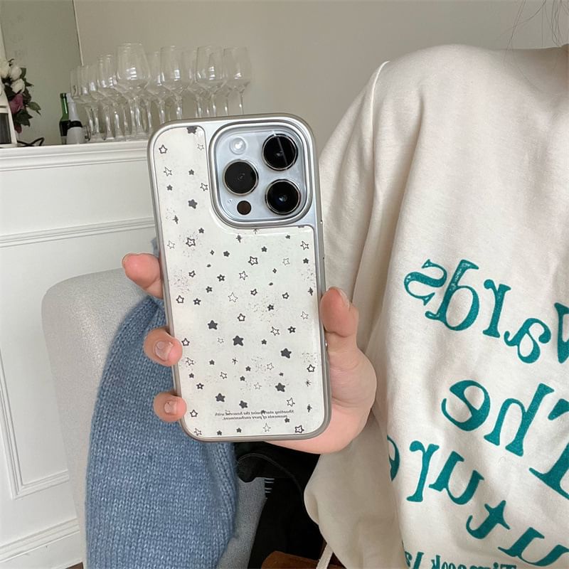 Elliure - Star telefoonhoesje - iPhone 16 Pro Max / 16 Pro / 16 Plus / 16 / 15 Pro Max / 15 Pro / 15 Plus / 15 / 14 Pro Max / 14 Pro / 14 Plus / 14 / 13 Pro Max / 13 Pro / 13 / 13 Mini