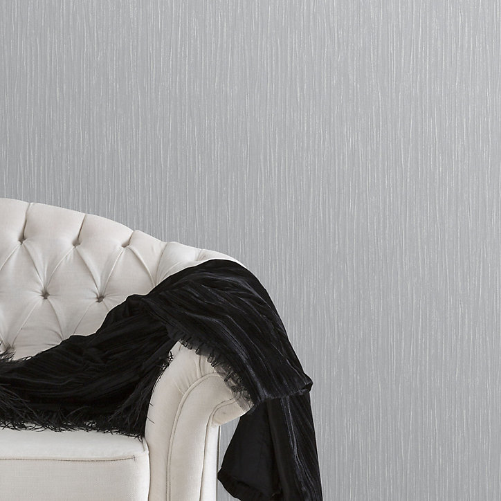 Papier peint vinyle sur intissé GoodHome Truyes gris