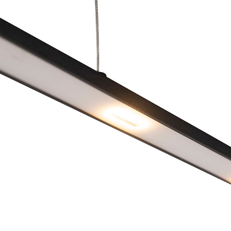 Design hanglamp zwart incl. LED met touchdimmer - Platina