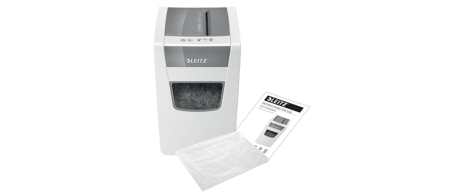 Aktenvernichter IQ Slim Office P-4, 10 Blatt<br>Manueller Dokumentenvernichter mit Partikelschnitt für die sichere Vernichtung vertraulicher Unterlagen