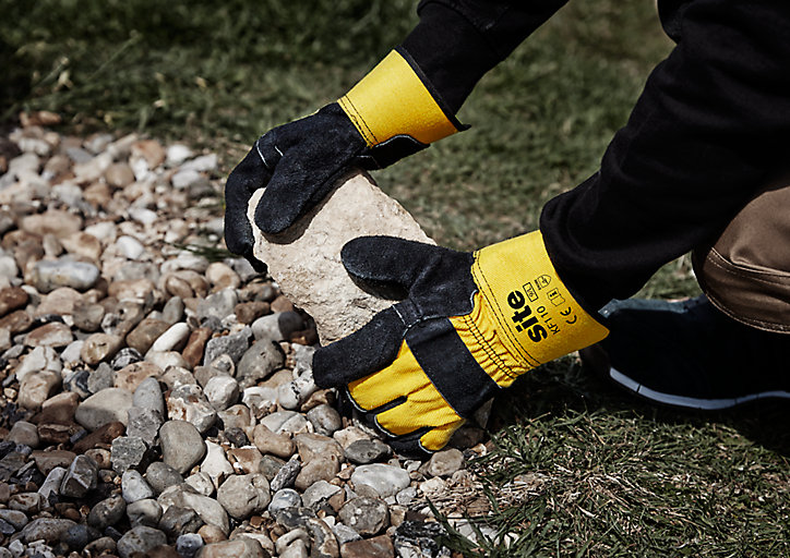 Gants de manutention en cuir Site - Taille 9 (L)