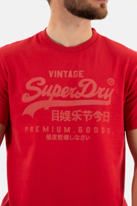 Tee shirt superdry classic vl heritage 9qz ferra red marl