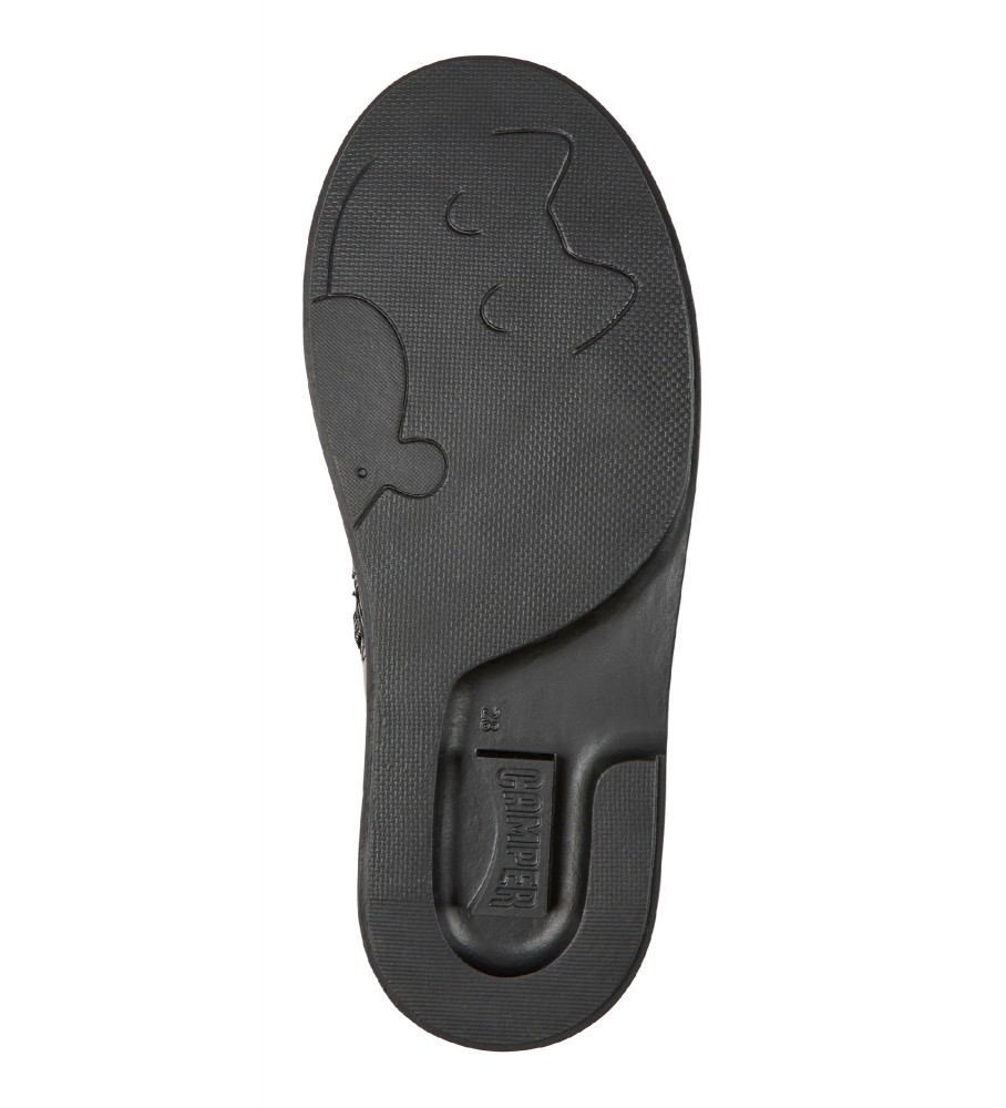 Botas de cano curto Camper Duet Twins em couro preto