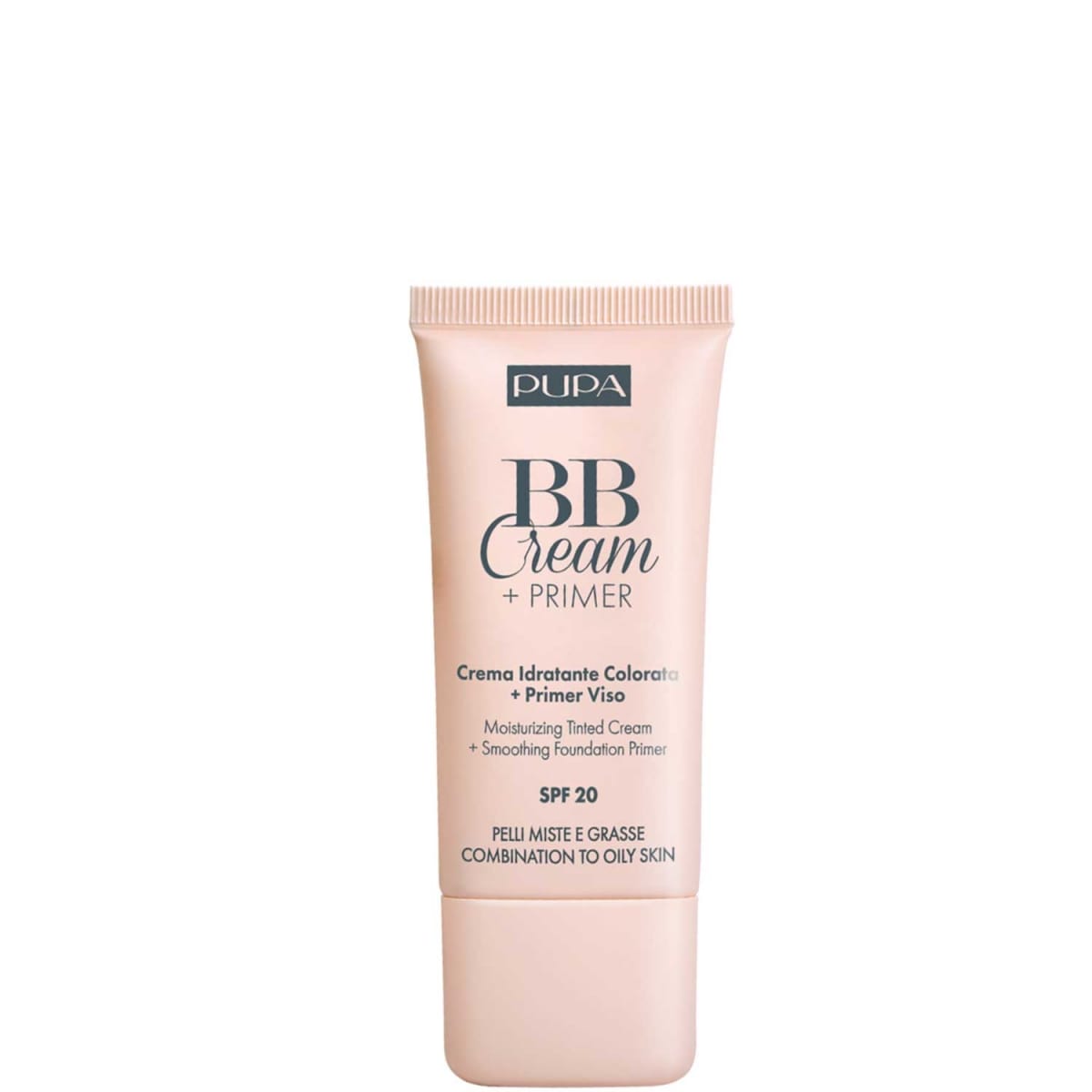 Pupa BB Cream + Primer Peaux Mixtes et Grasses Crème Hydratante Teintée + Base de Pré-maquillage