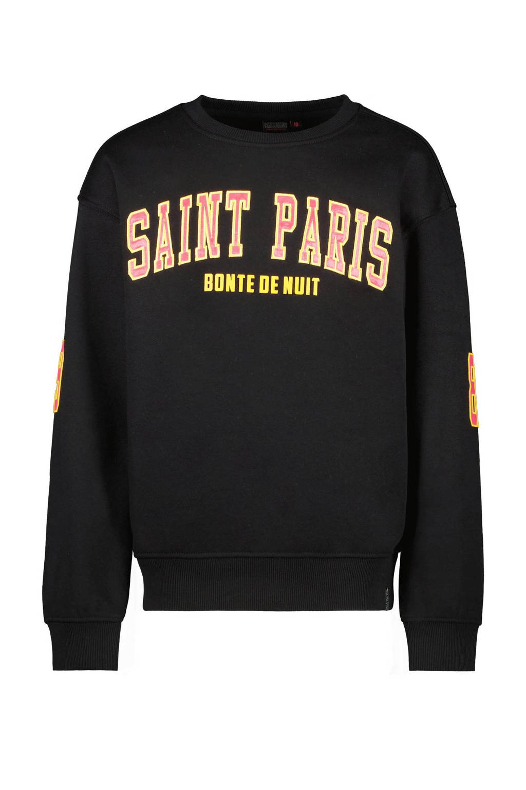 Cars sweater DANICIA met tekst zwart