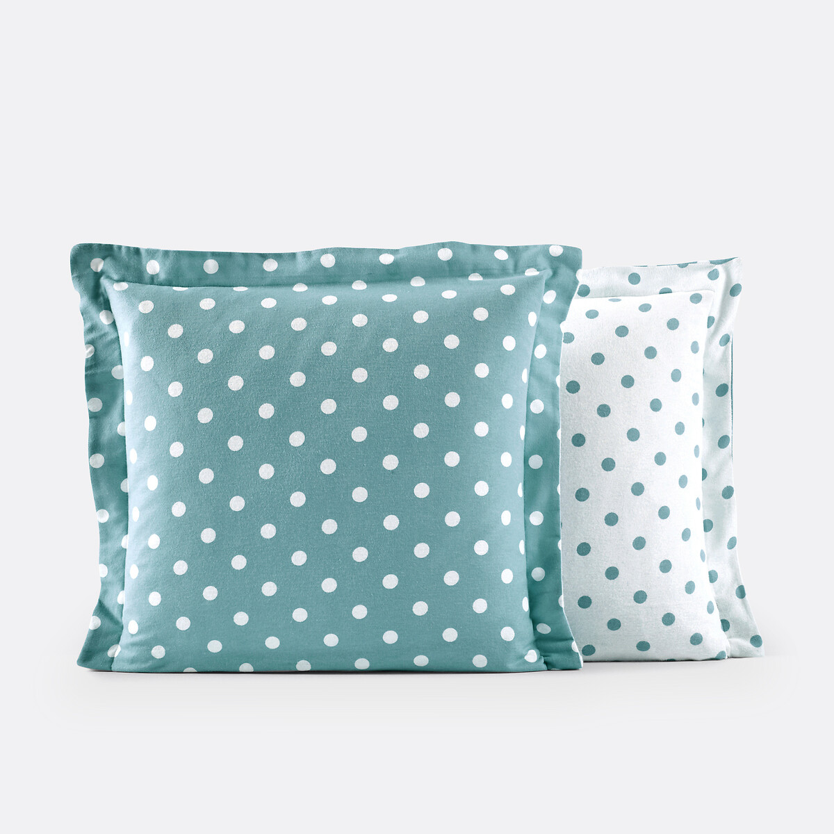 LA REDOUTE INTERIEURS<br>Fronha de flanela com estampa de bolinhas, Clarisse