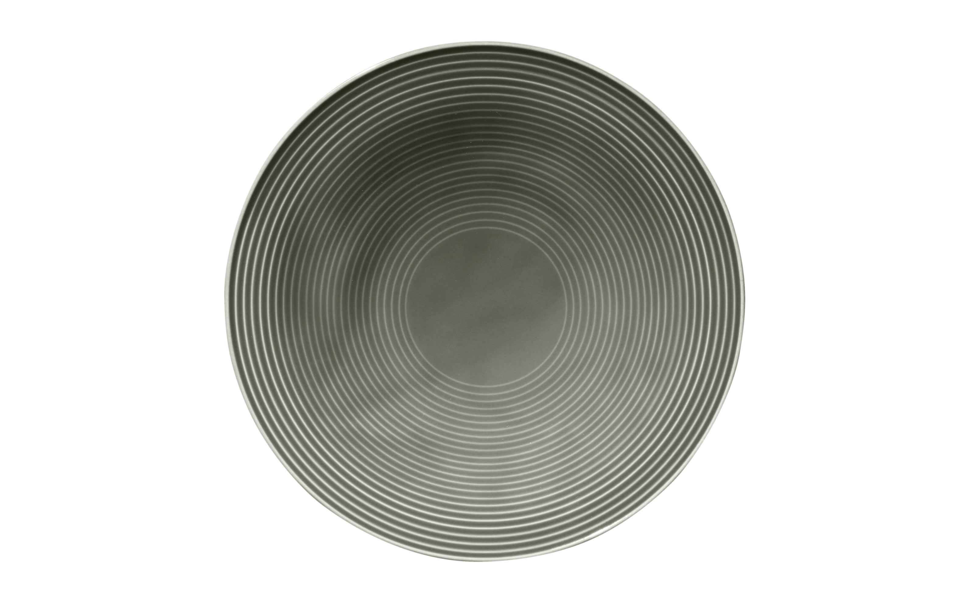 Suppenteller rund Beat in perlgrau, 22,5 cm