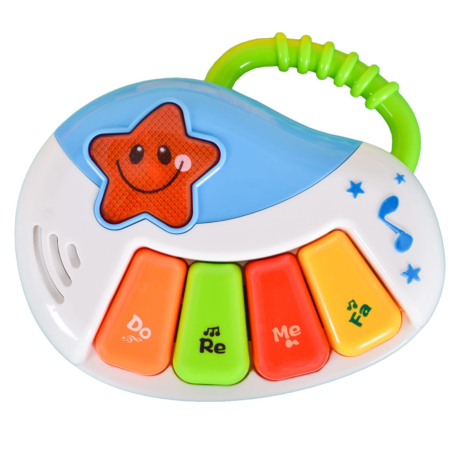 Moni Baby Musikspielzeug-Set Rock Star LT80011 Klavier Tamburin Ente Musik Licht bunt