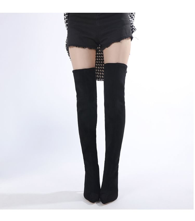 Niuna - Puntige stilettopumps tot over de knie