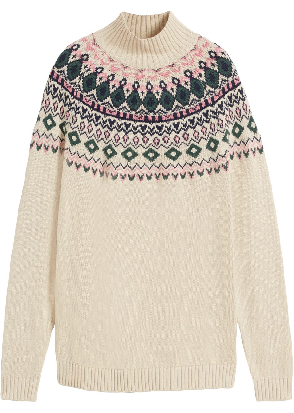 Pull col roulé norvégien
