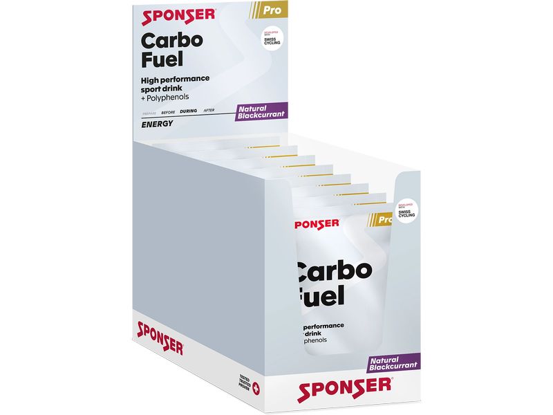 Sponser Carbo Fuel, Natural Blackcurrant, 10 x 83 g Sportgetränk