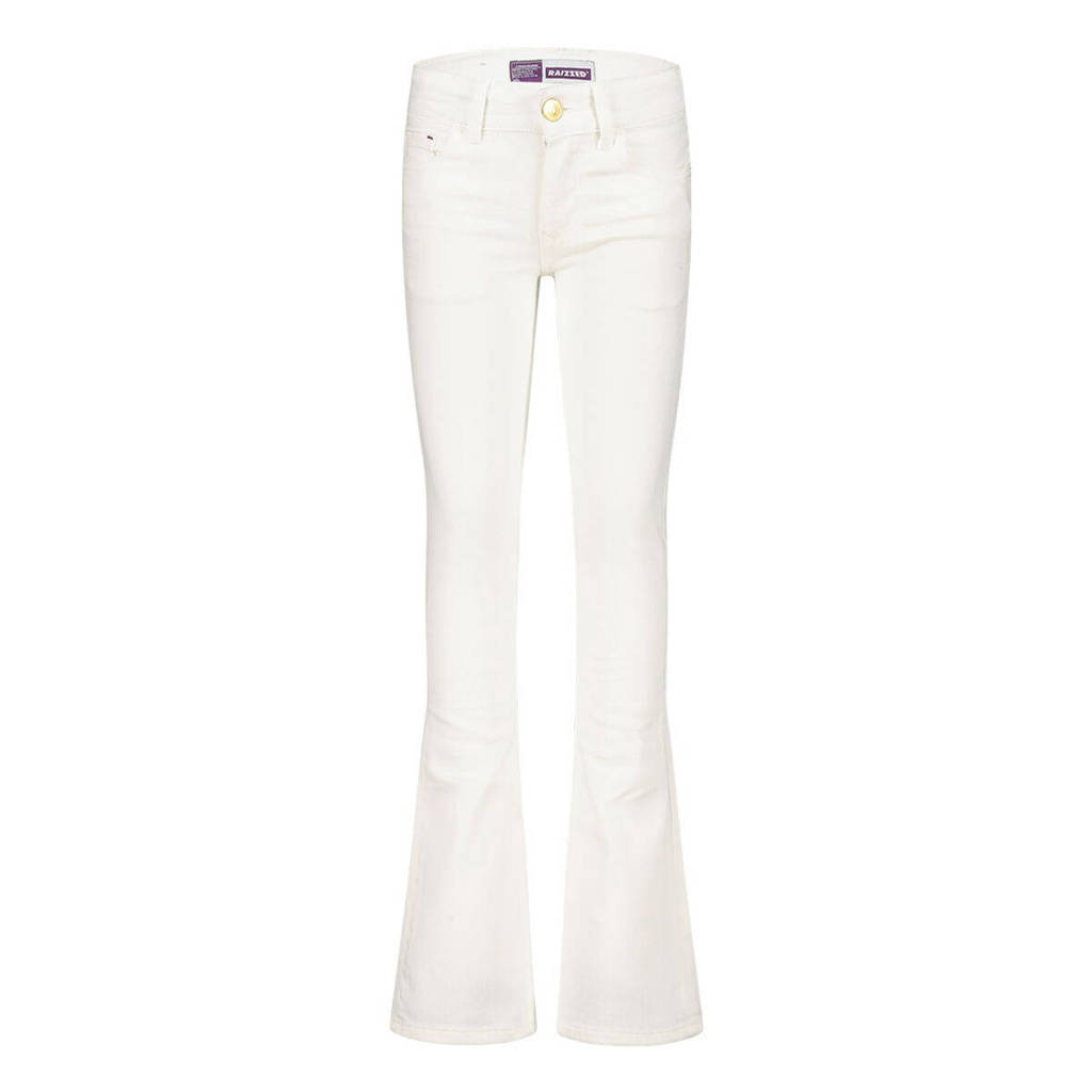 Raizzed high waist flared jeans Melbourne white