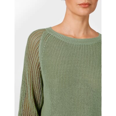 Damenpullover Strickmix, Hellgrün