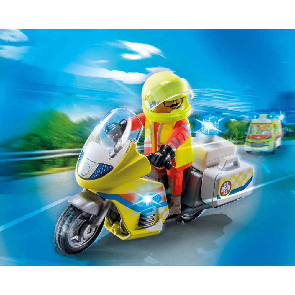 PLAYMOBIL City Life noodmotorfiets met zwaailicht 71205