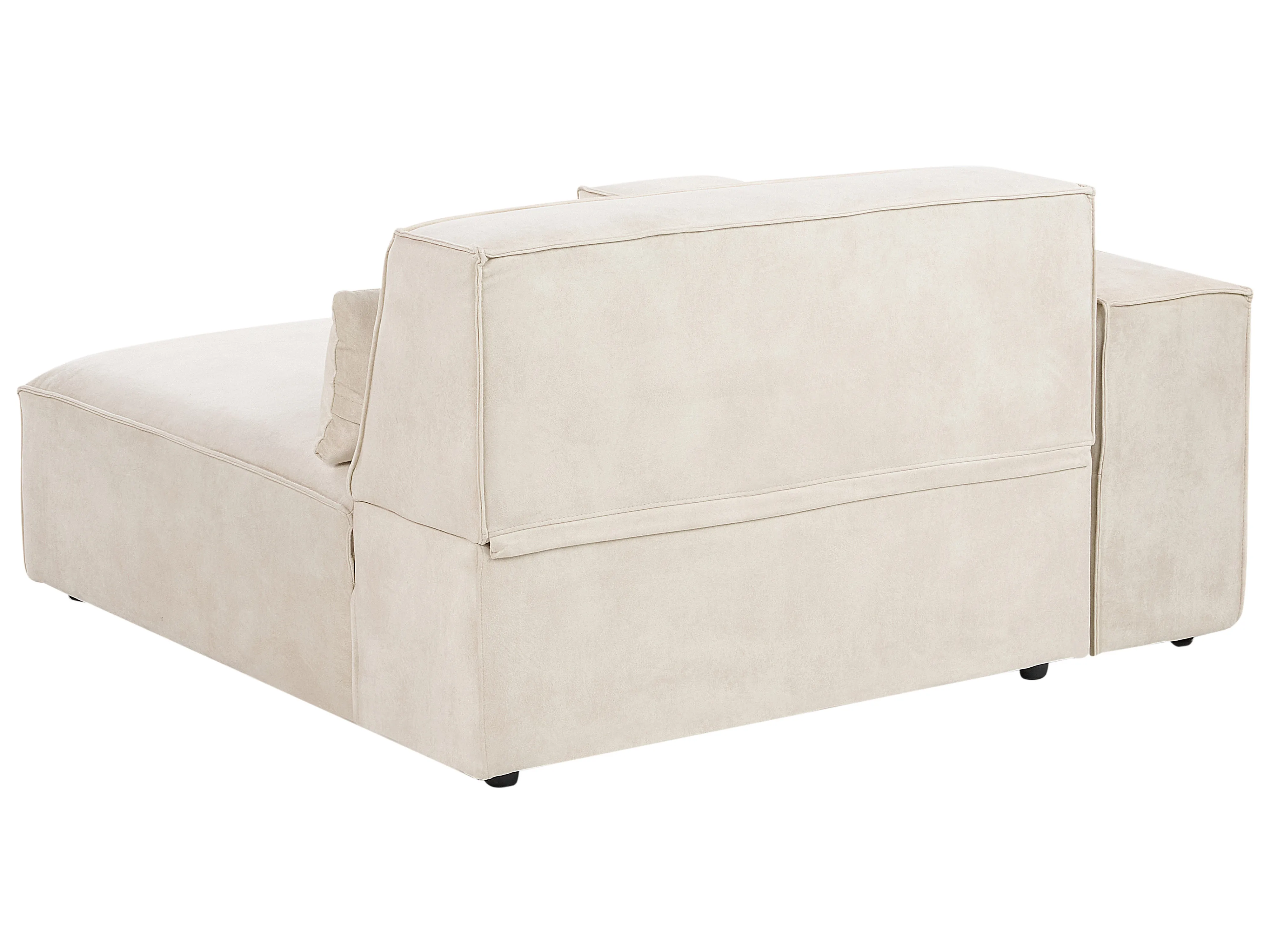 Modulaire bank 3-zits HELLNAR Fluweel Lichtbeige
