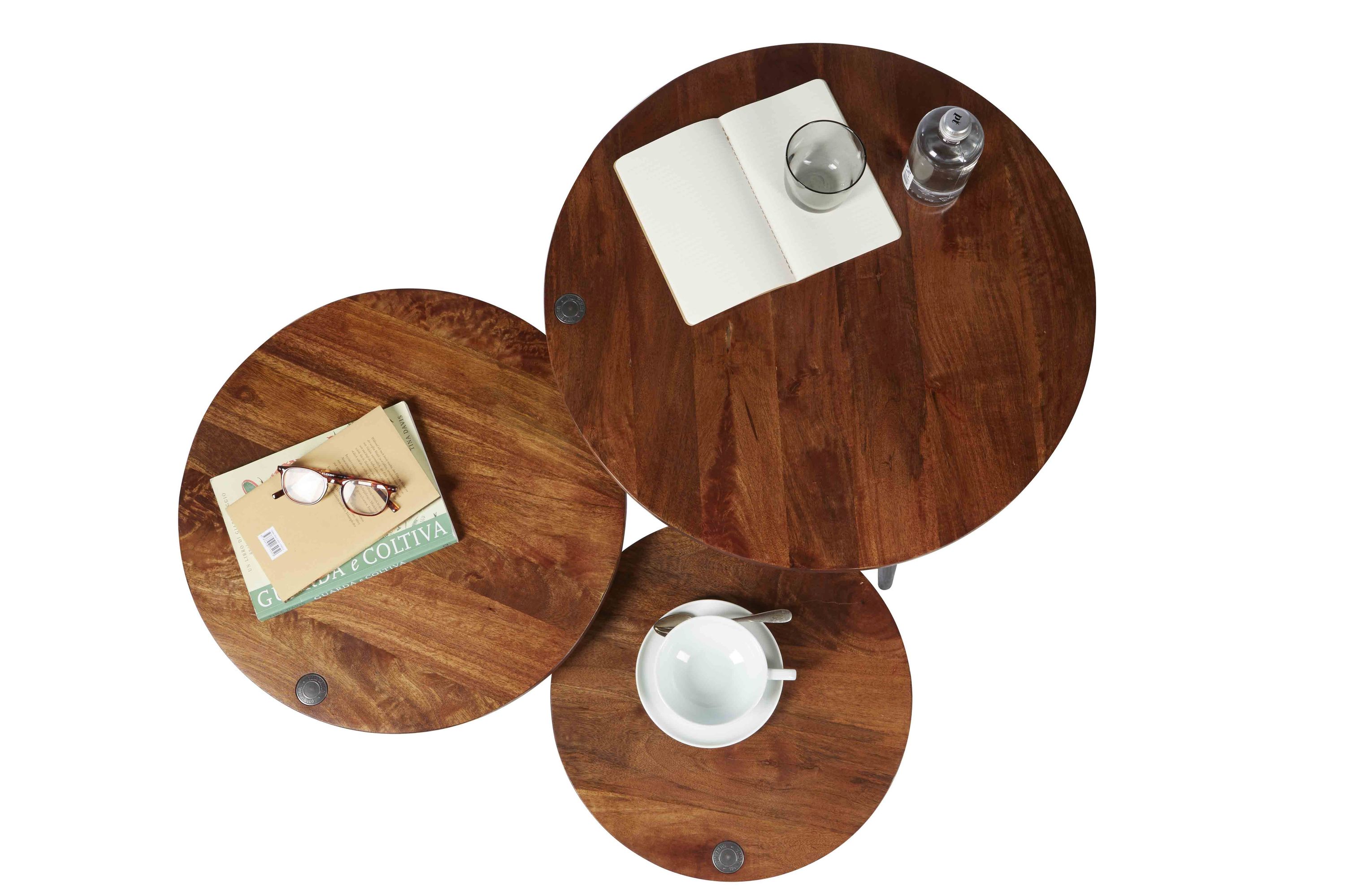 Beistelltisch Ø 40cm Sofatisch Couchtisch Wohnzimmertisch Kaffeetisch Dekoration