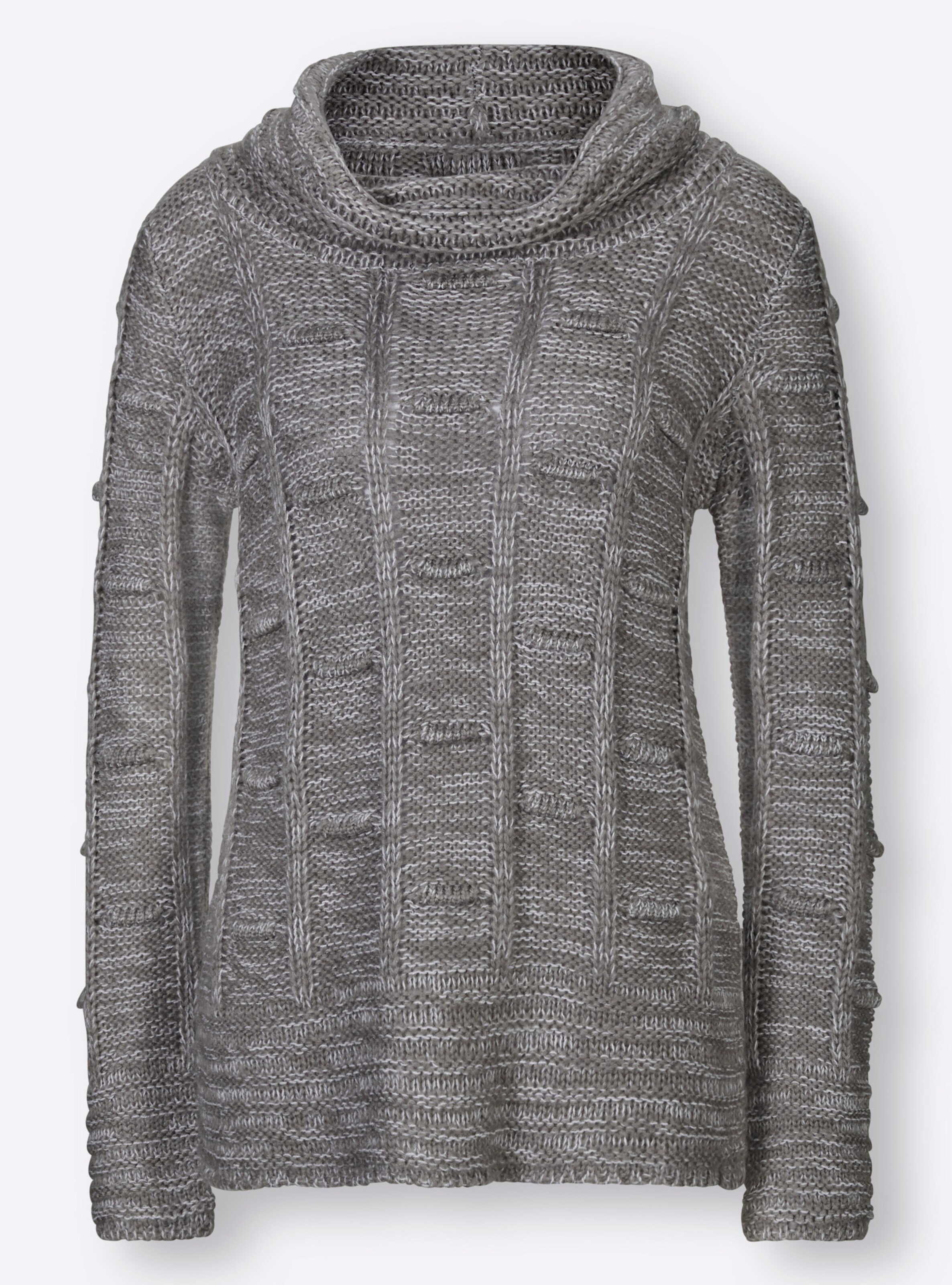 Pullover in anthrazit-meliert
