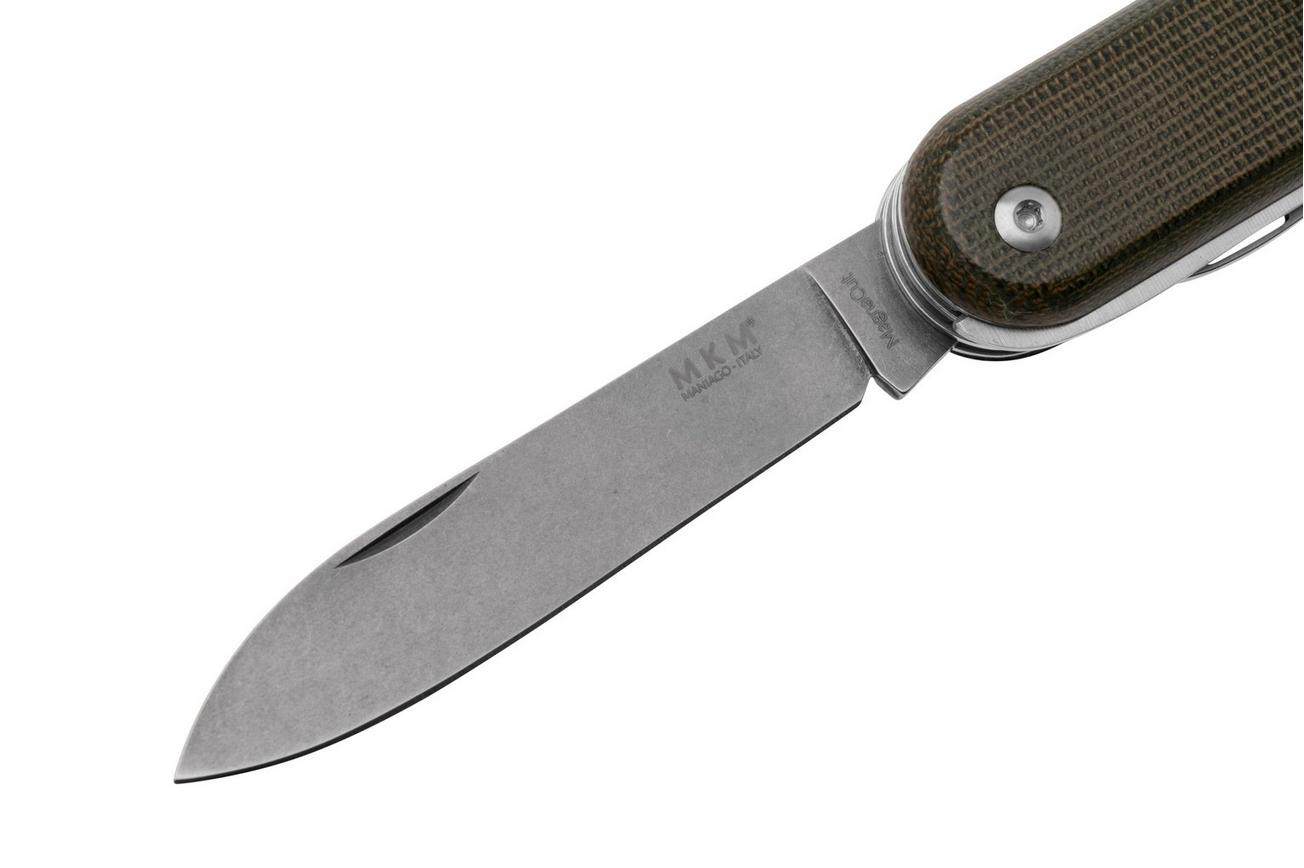 MKM Malga 5 MP05MAG-GC Magnacut Green Canvas Micarta, zakmes