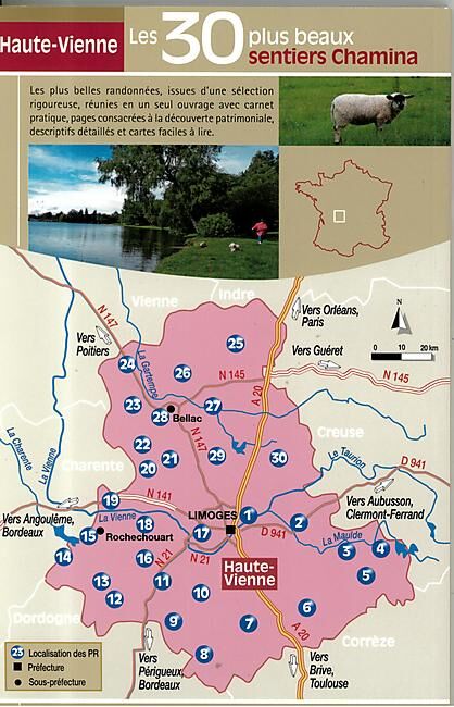 CHAMINA - 30 PLUS BEAUX SENTIERS HAUTE VIENNE