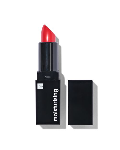 moisturising lipstick 76 Fiery red - crystal finish finish