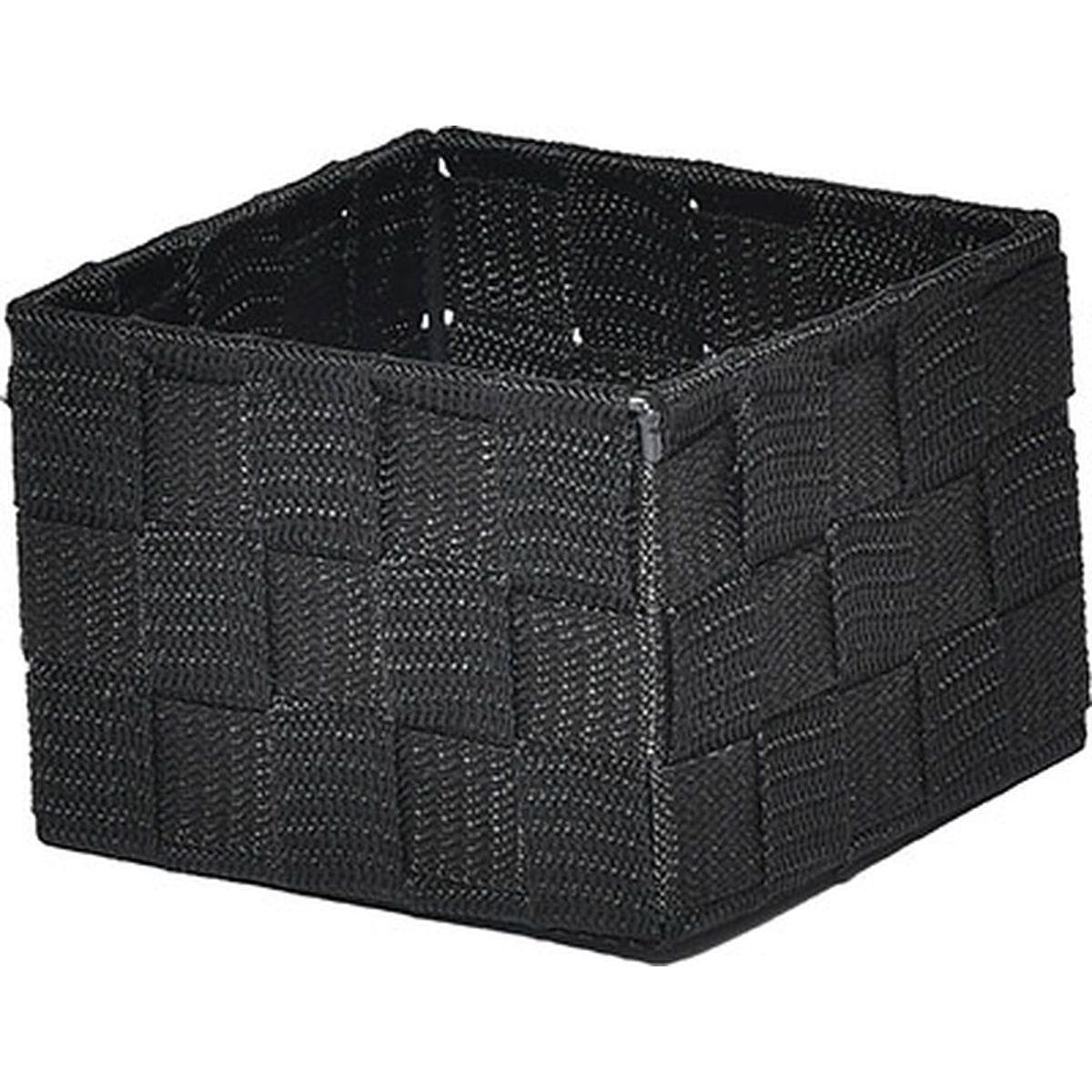 PANIER POLYESTER NOIR 13X13X9.5CM