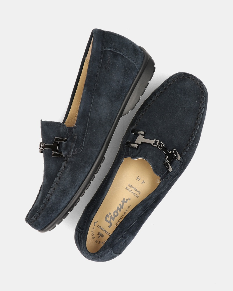 Sioux Cortizia Velour Mocassins & loafers  - blauw