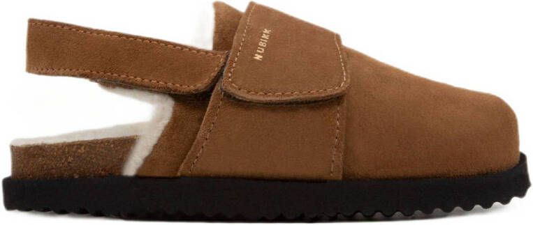Nubikk suède clogs cognac Bruin Meisjes Suede Effen 28