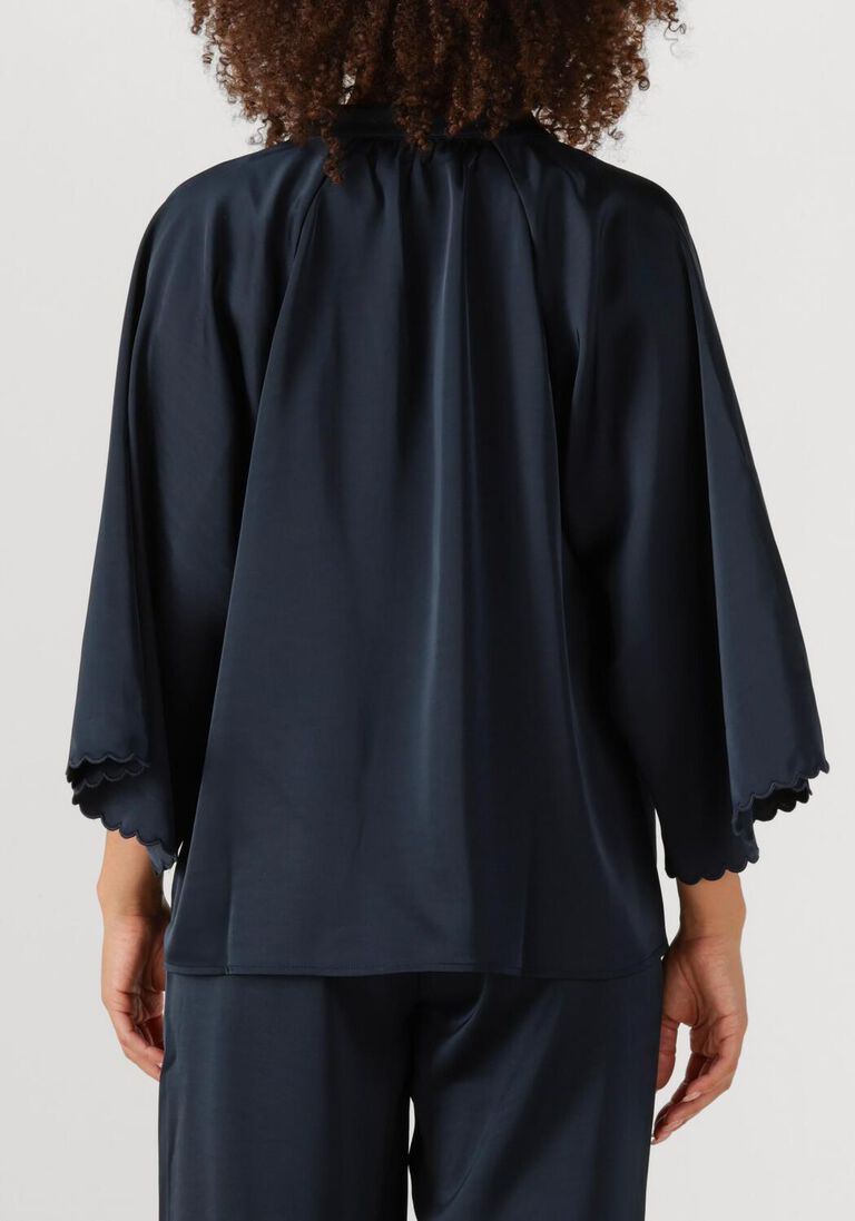 donkerblauwe bruuns bazaar blouses bbwinny blouse