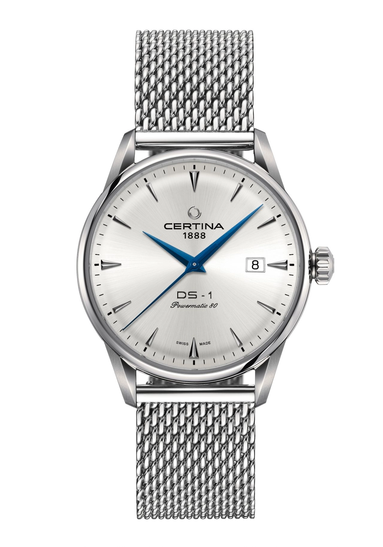 Certina DS-1 Powermatic 80 Herrenuhr Silber