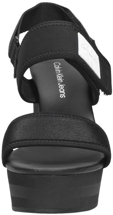Calvin Klein Wedge Sandal Badge zwart