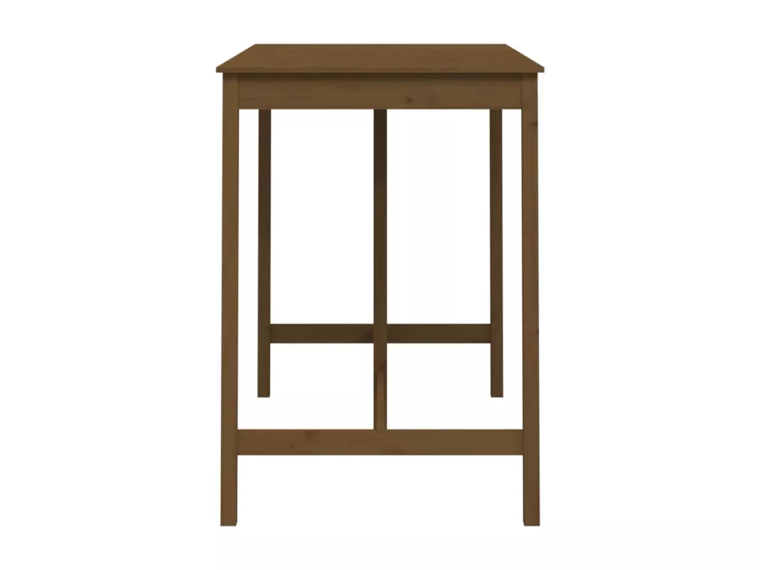 Table de bar Marron miel 140x80x110 cm Bois massif de pin