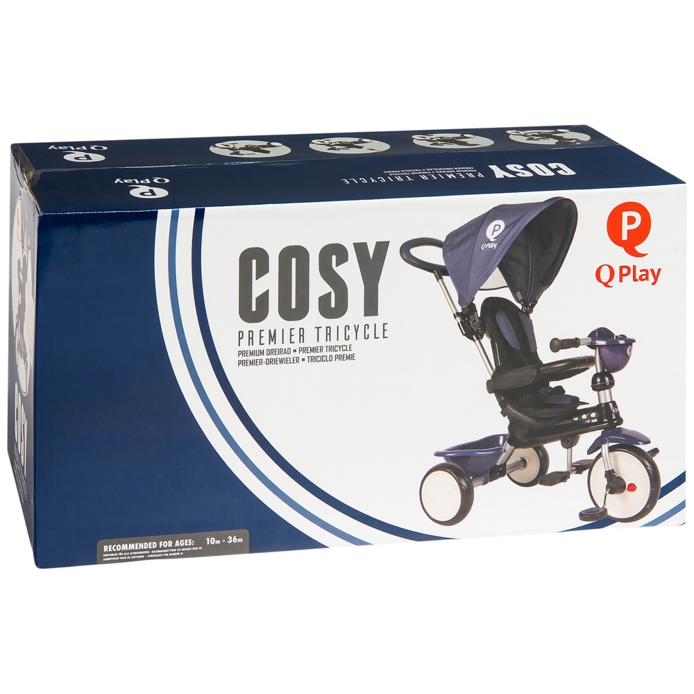 Play Cosy 4-in-1 Dreirad Dunkelblau