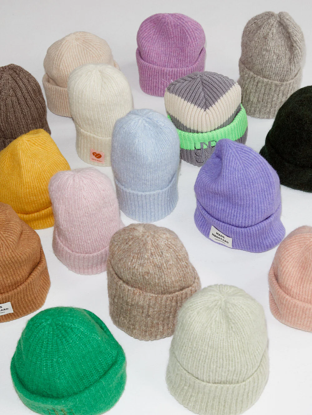 Coffee Beanies  Sky Beanie strikhue - Off White