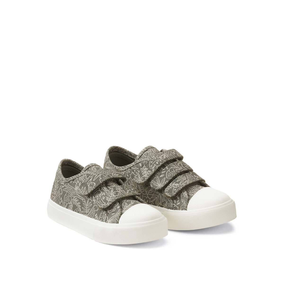 COLEÇÃO LA REDOUTE<br>Tênis de tecido com velcro, estampa de folha
