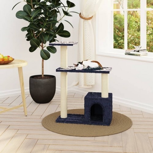 arranhador para gatos Vidaxl em sisal cinza escuro