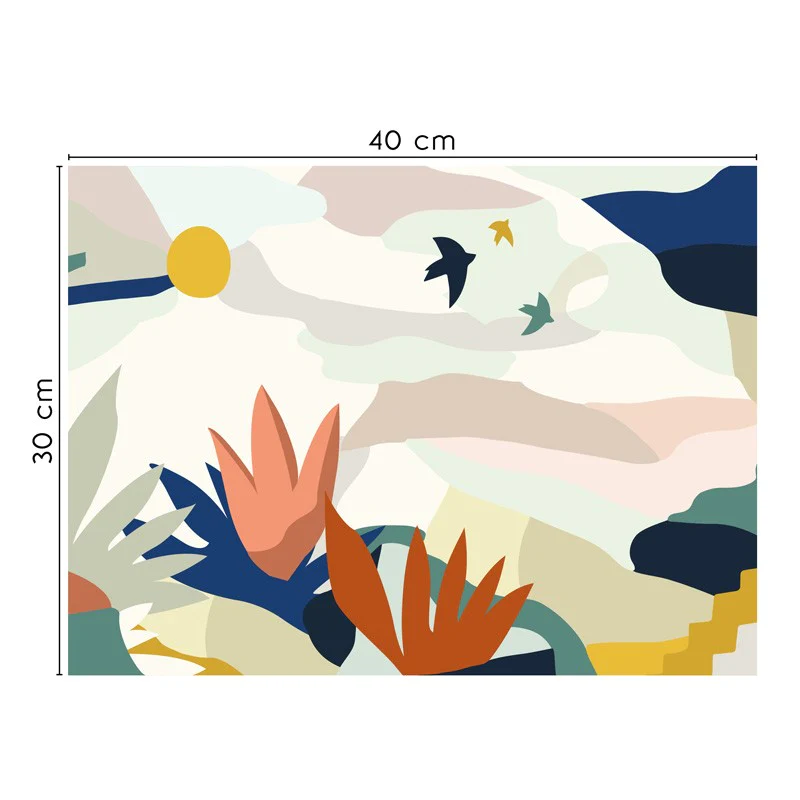 Lot de 4 sets de table L 40xl 30cm - GEO FIGURATIV 99deco