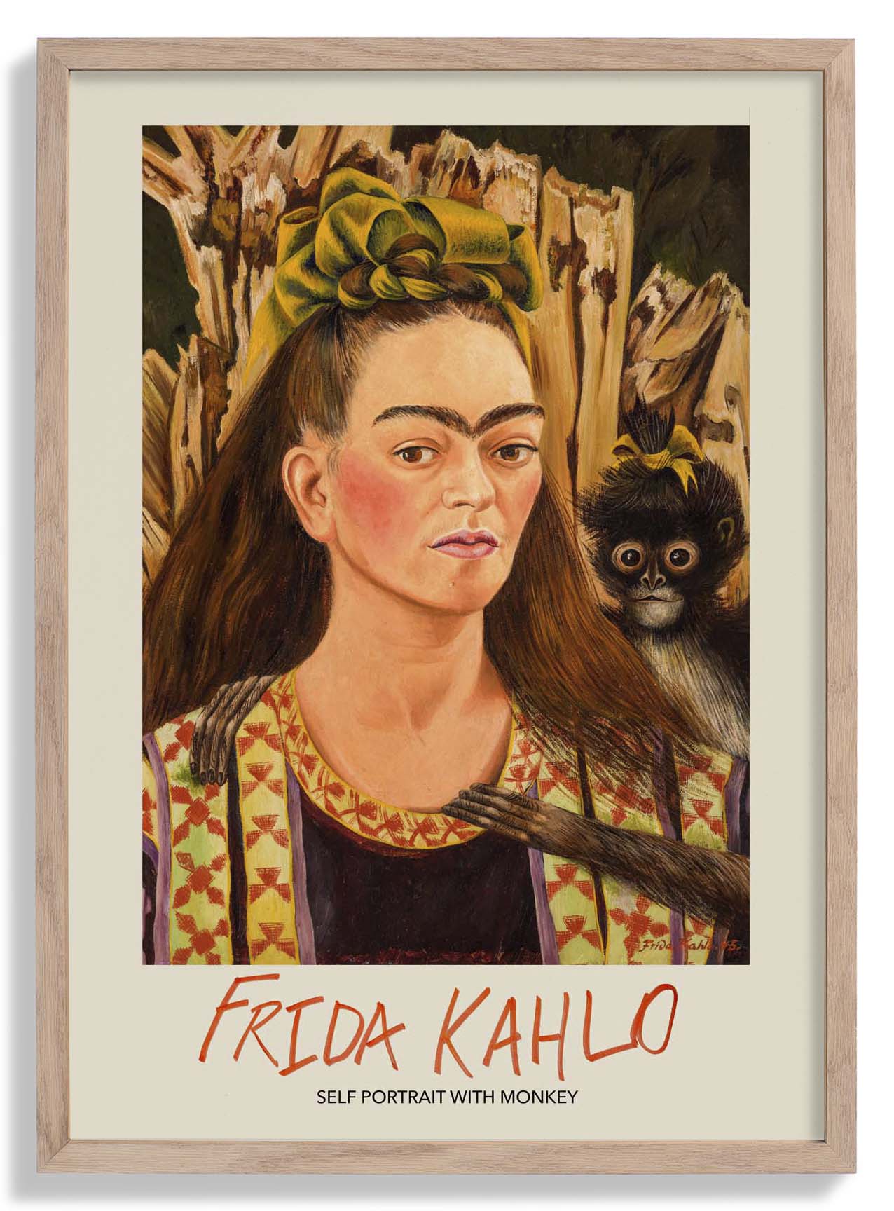 Selbstporträt mit Affe von Frida Kahlo Kunstausstellung