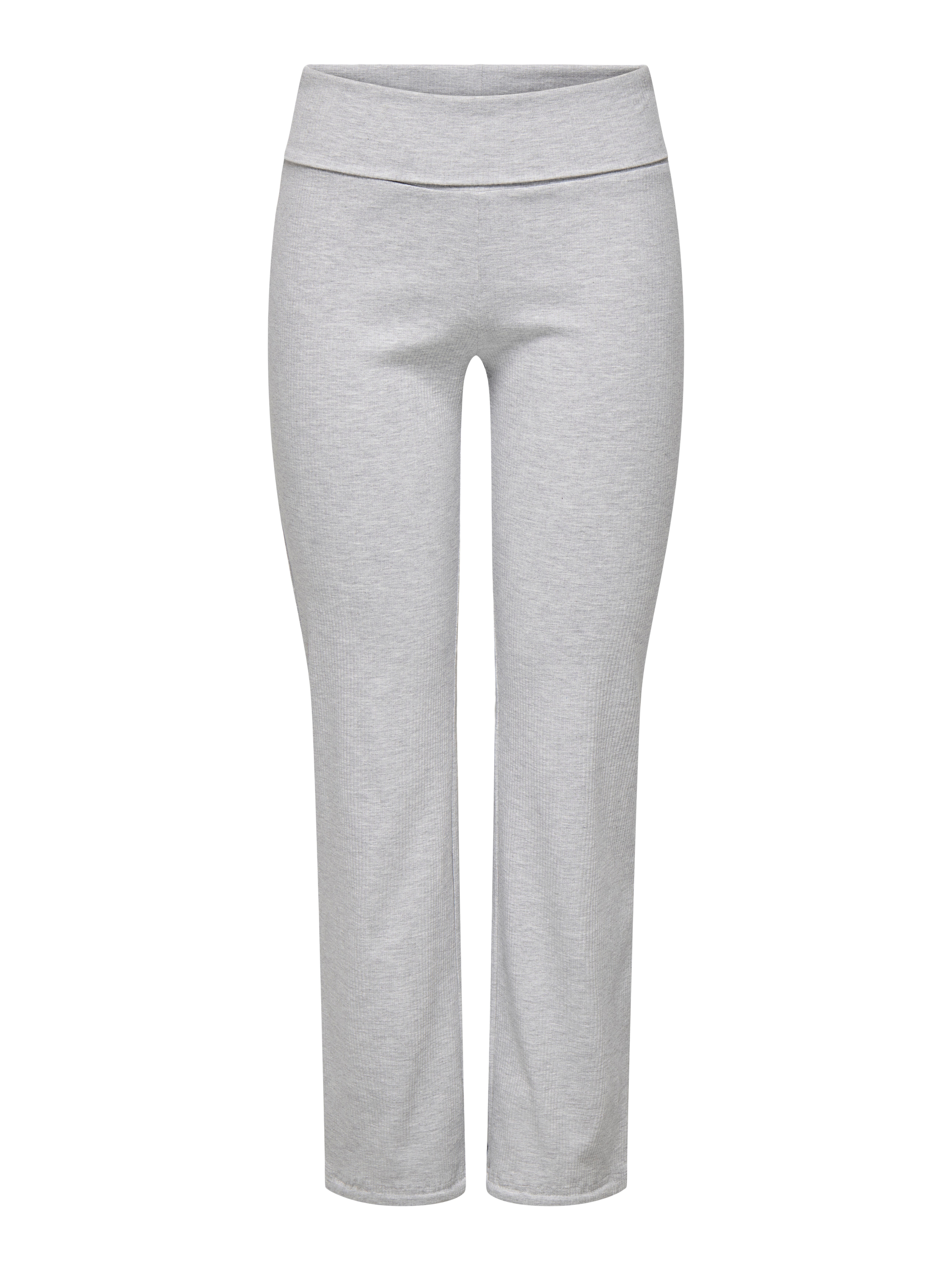 ONPFOLD Mittlere Taille Ausgestellt Hose Light Grey Melange