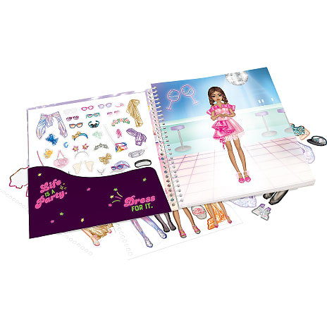 TOPModel Dress Me Up party stickerbog