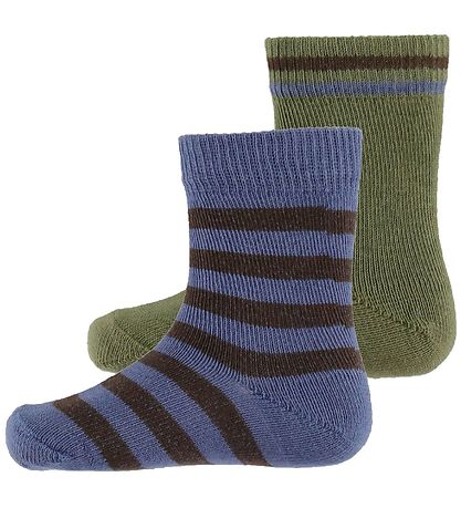 Noa Noa miniature Strømper - 2-pak - Boy Jamie Socks - Blåe/Brow