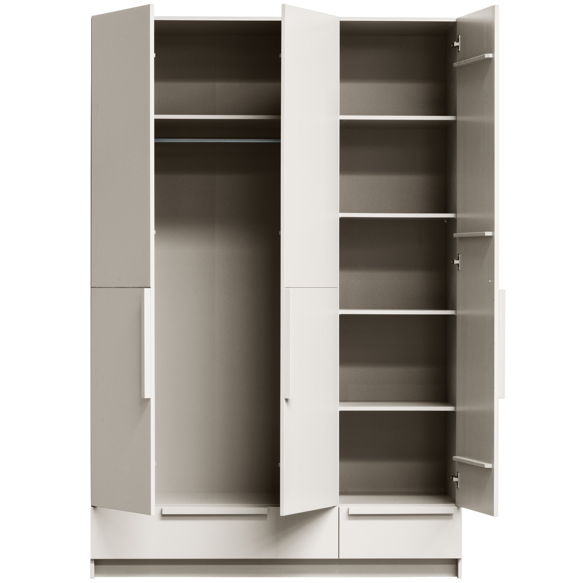 Kleiderschrank PURE 142 x 215 cm Kiefernholz/Farbton Staub