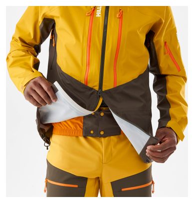 Veste Imperméable Millet M White 3L Vert/Jaune