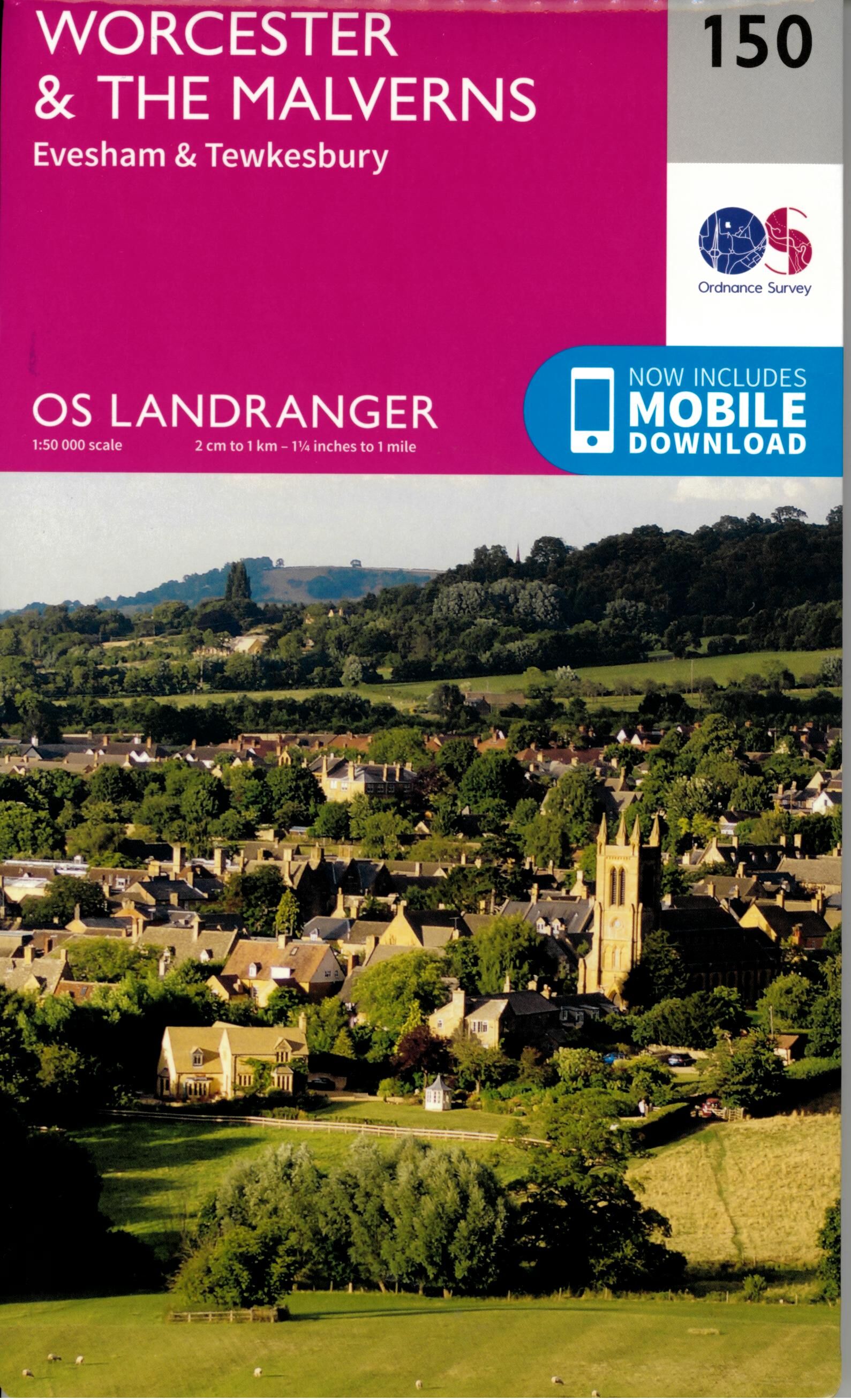 ORDNANCE SURVEY - 150 GB WORCESTER 1 50 000