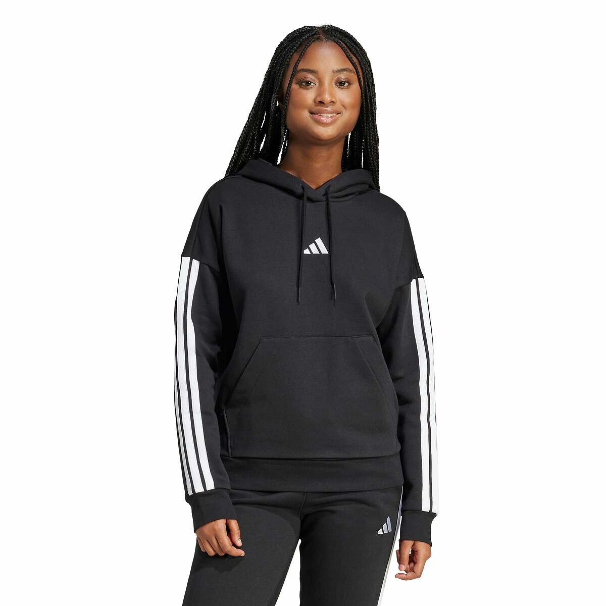 Roupas Esportivas Adidas<br>Moletom Essencial com 3 Listras