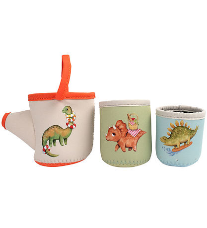Filibabba Badespielzeug - 3 Teile - Dino-Becher