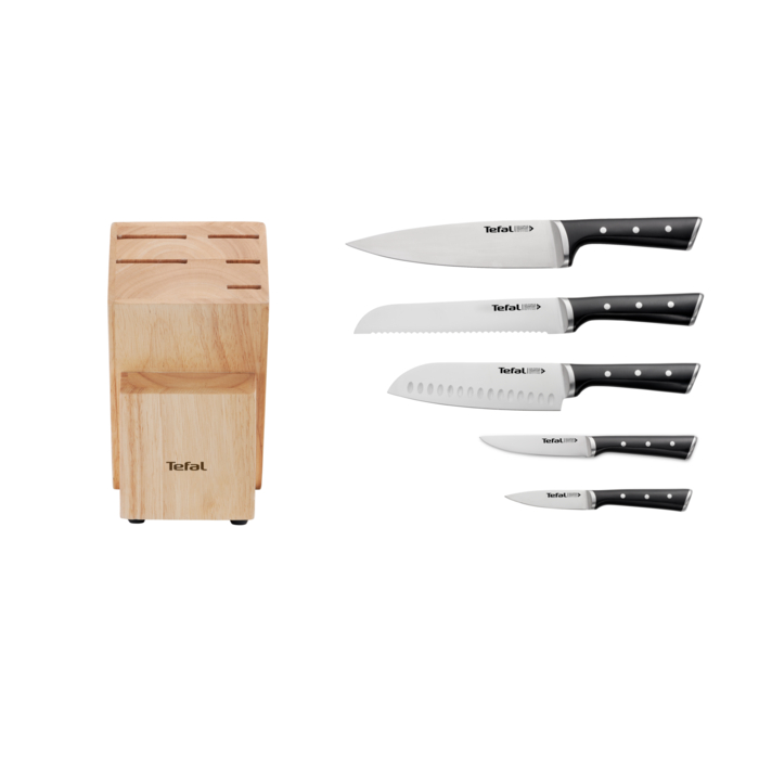 Ingenio Ice Force bloc en bois 5 fentes + 5 couteaux