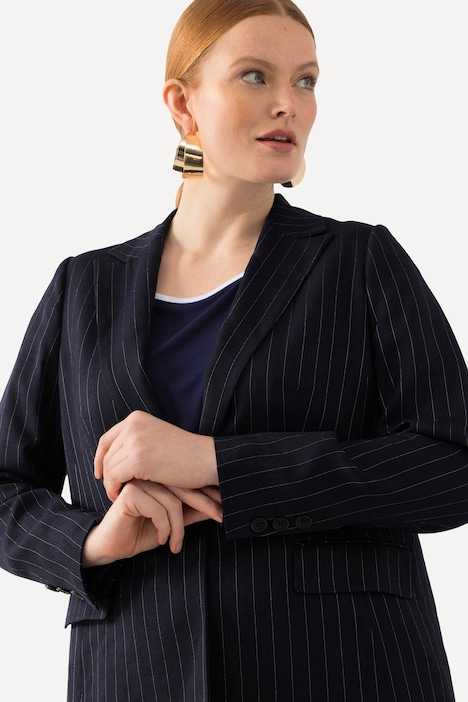 Blazer, Nadelstreifen, Reverskragen, Rückenschlitz